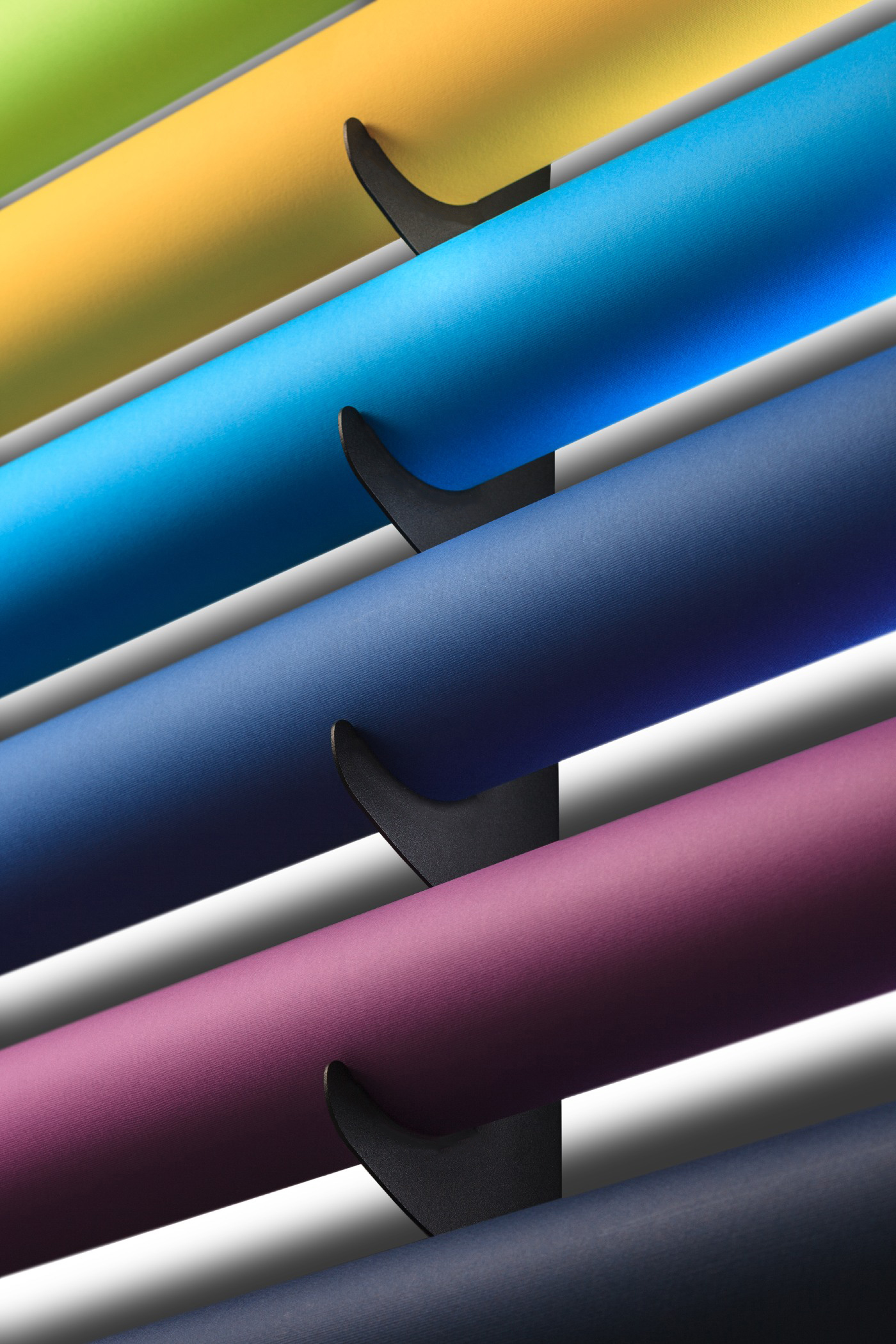 Wall-Mounted Seamless Paper Backdrop Storage Rack (7 Rolls) - Image 5