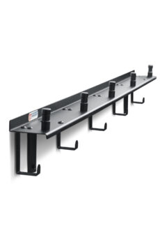 Wall-Mounted Studio Strobe & Cable Storage Rack (5 Strobes)