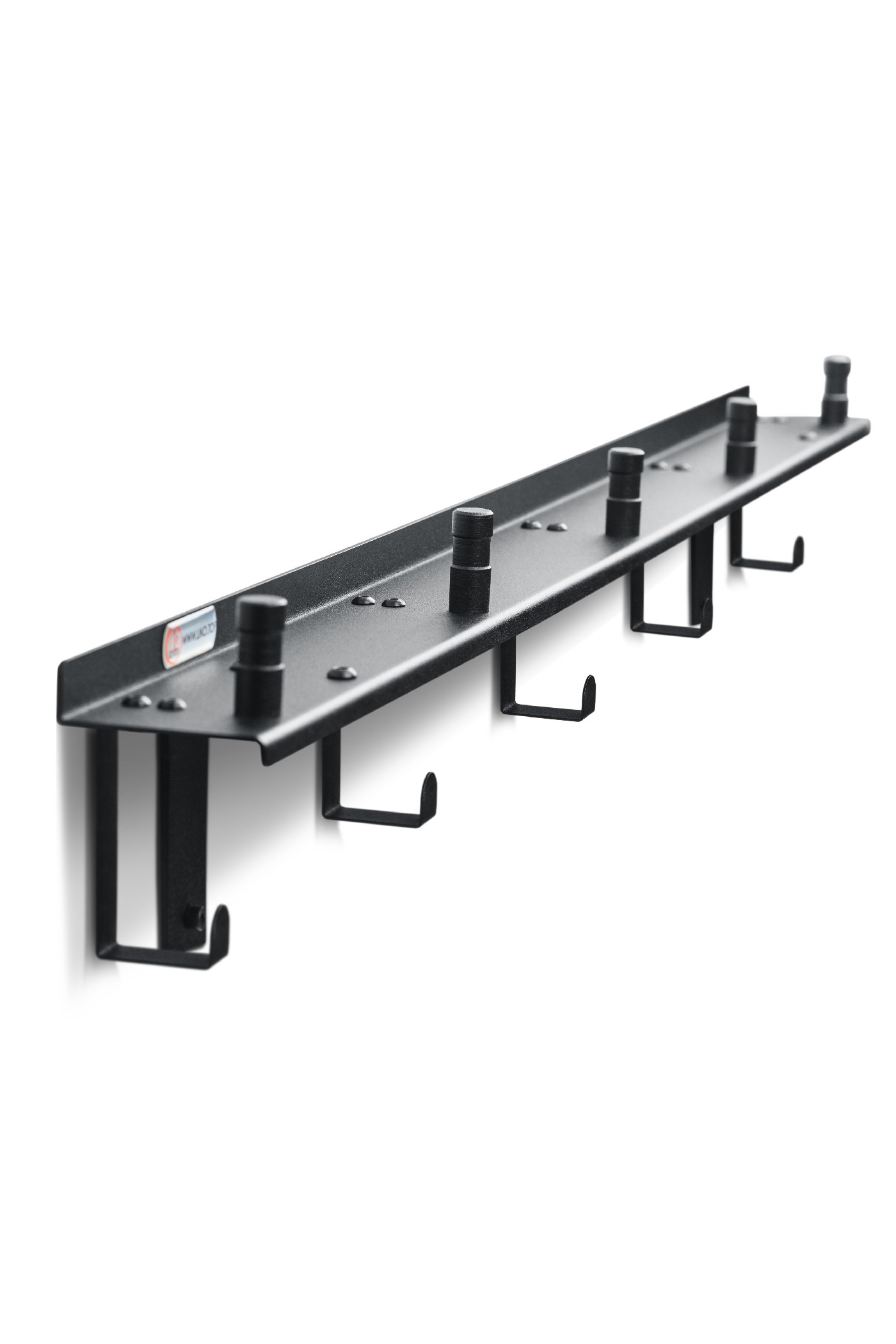 Wall-Mounted Studio Strobe & Cable Storage Rack (5 Strobes)