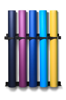 Wall-Mounted Seamless Paper Backdrop Storage Rack (5 Rolls)