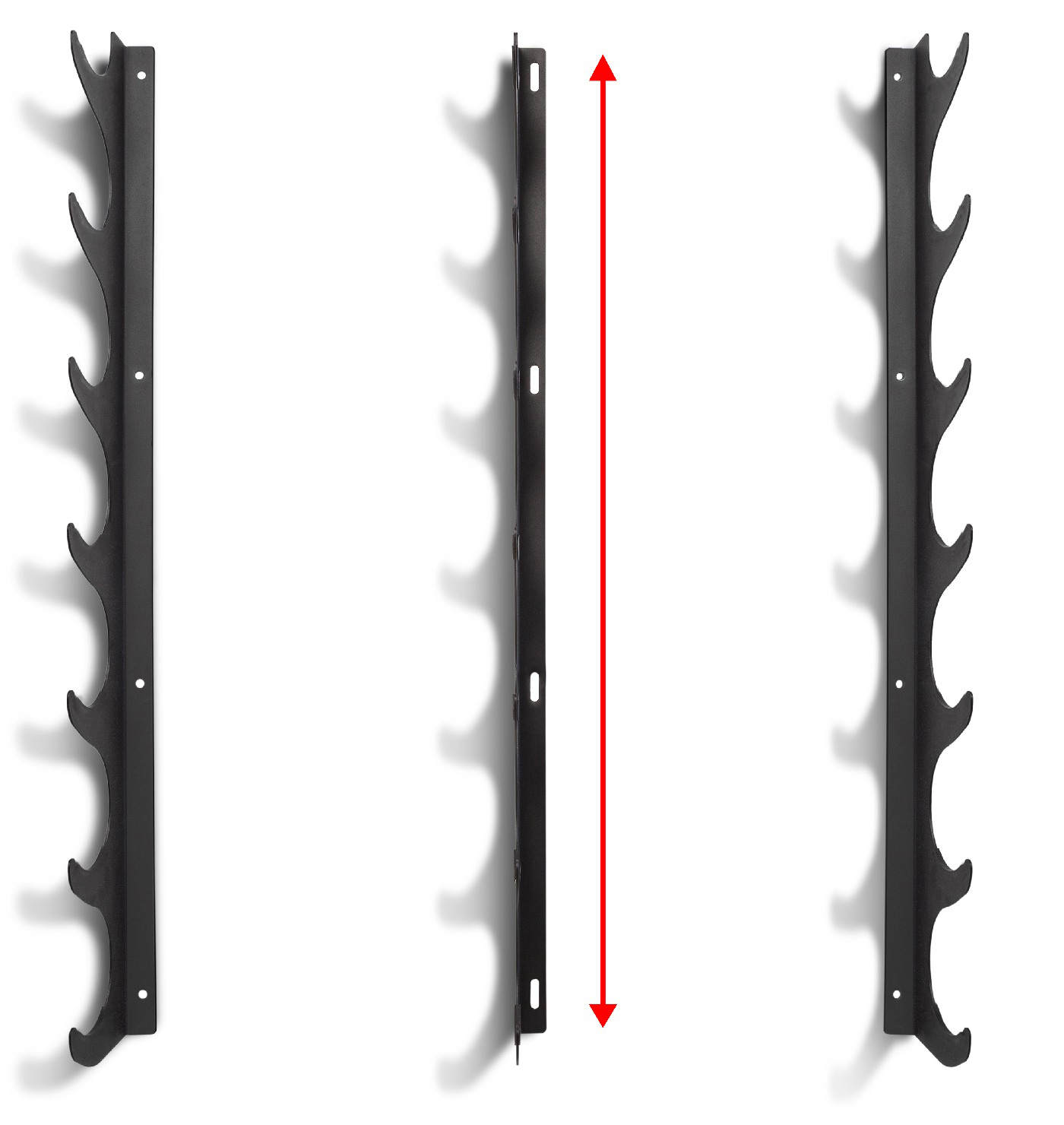 Wall-Mounted Seamless Paper Backdrop Storage Rack (7 Rolls) - Image 3