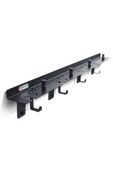 Wall-Mounted Studio Light & Stand Storage Rack (4 Strobes + 5 Stands)